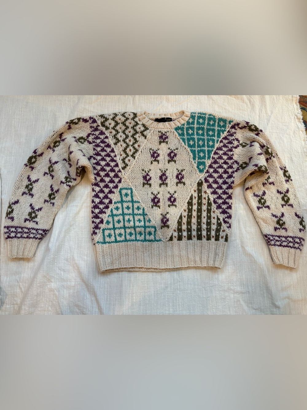 Vintage Lizsport wool sweater size large
